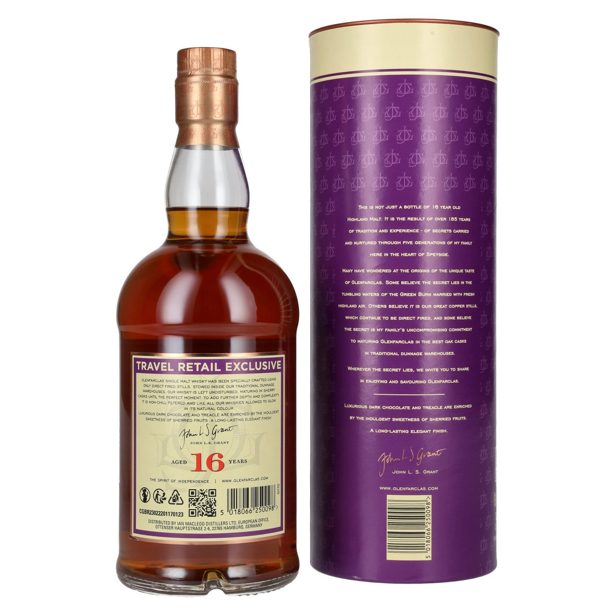 Glenfarclas 16 ans d'âge, whisky single malt des Highlands, 46 % vol., 0,7 l, dans un coffret cadeau