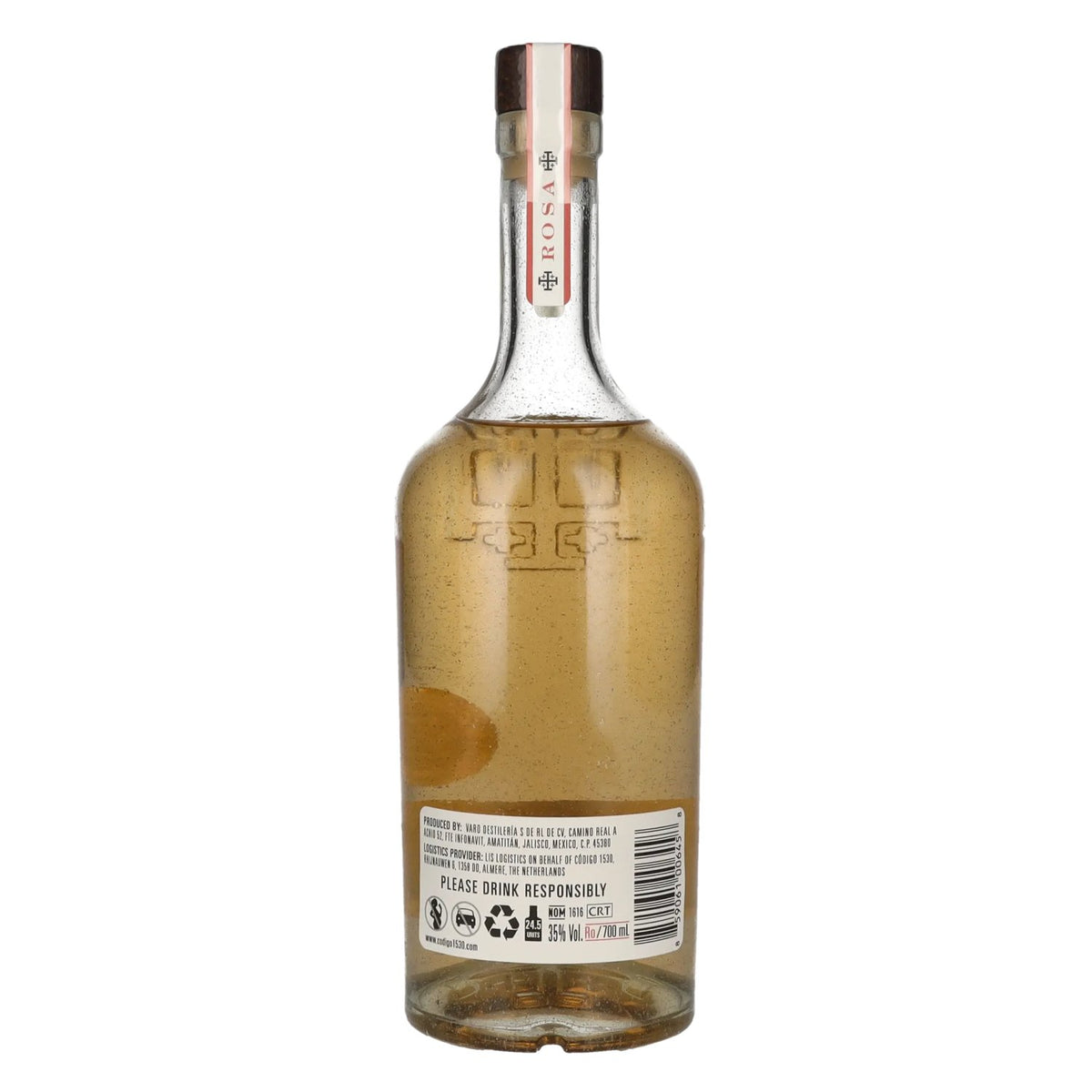 Código 1530 ROSA BLANCO Tequila 35% vol. 0,7 l