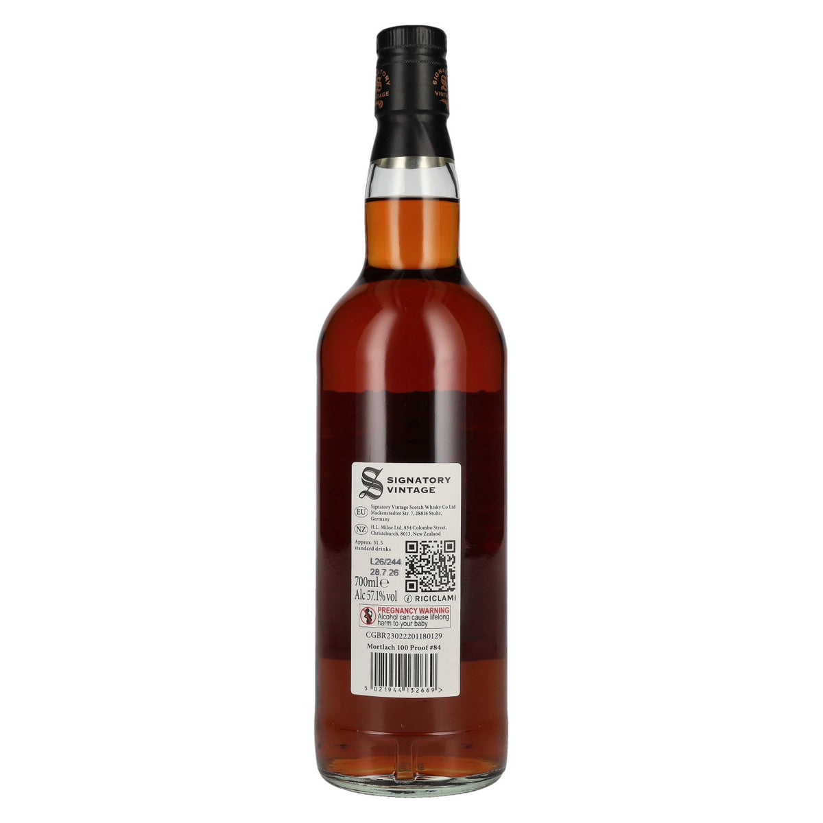 Signatory Vintage 100 Proof Edition MORTLACH 10 Years Old Single Malt #84 2016 57,1% Vol. 0,7l