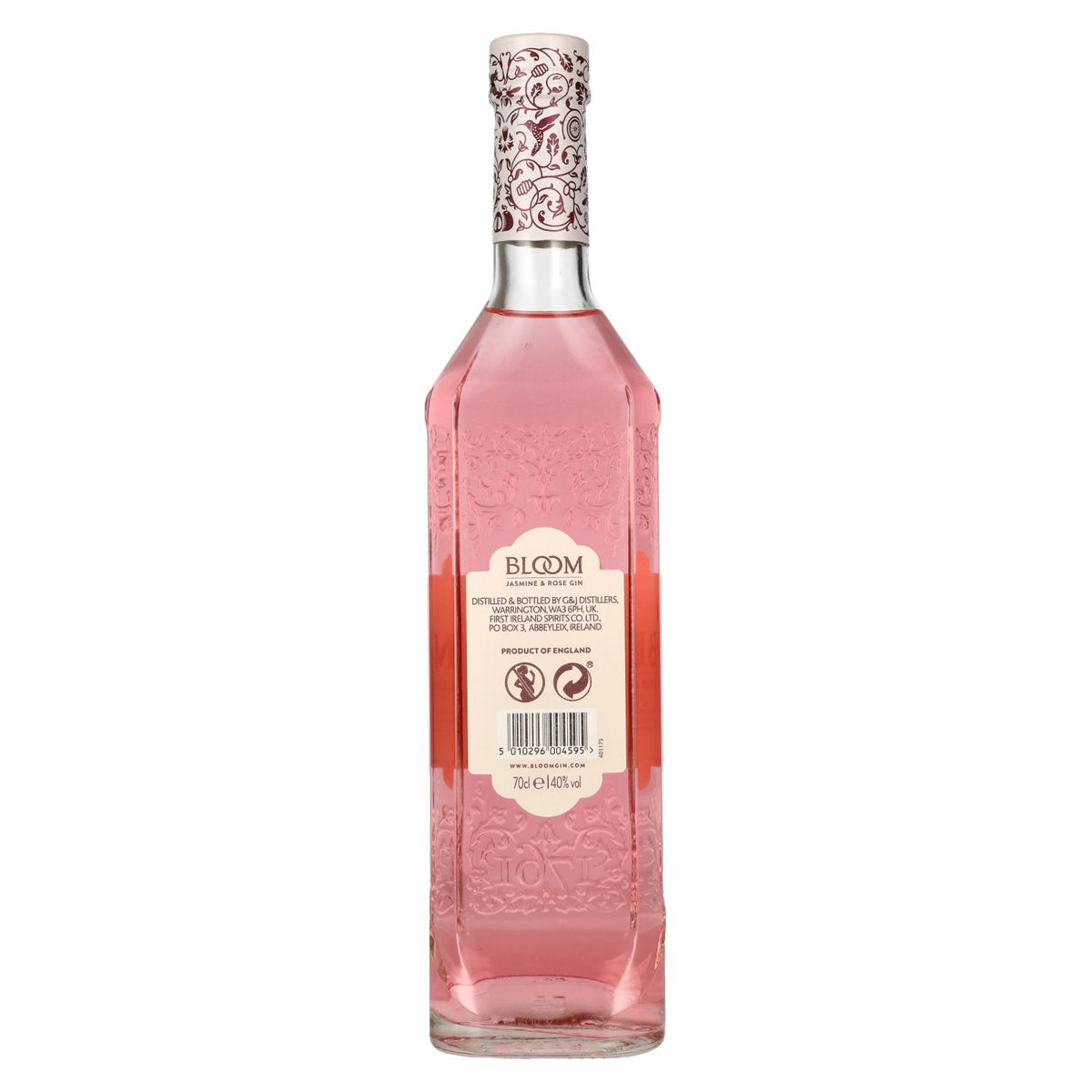 Bloom JASMINE &amp; ROSE GIN Limited Edition 40% vol. 0,7 l