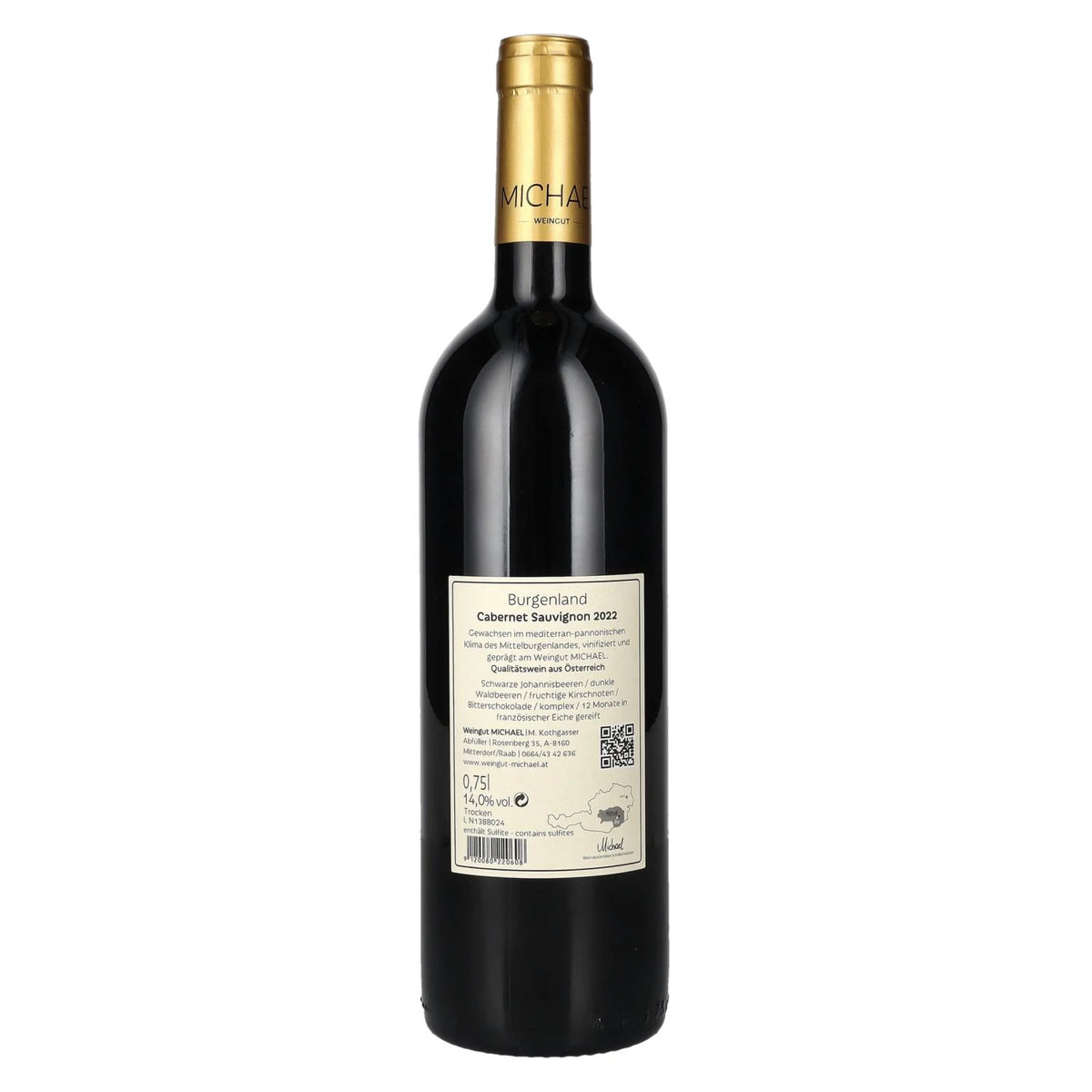 MICHAEL Cabernet Sauvignon Burgenland 2022 14% ABV 0.75 l