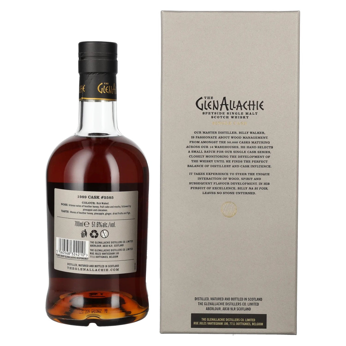 The GlenAllachie SINGLE CASK 32 Years Old PX PUNCHEON 51.6% vol. 0.7 l in a gift box