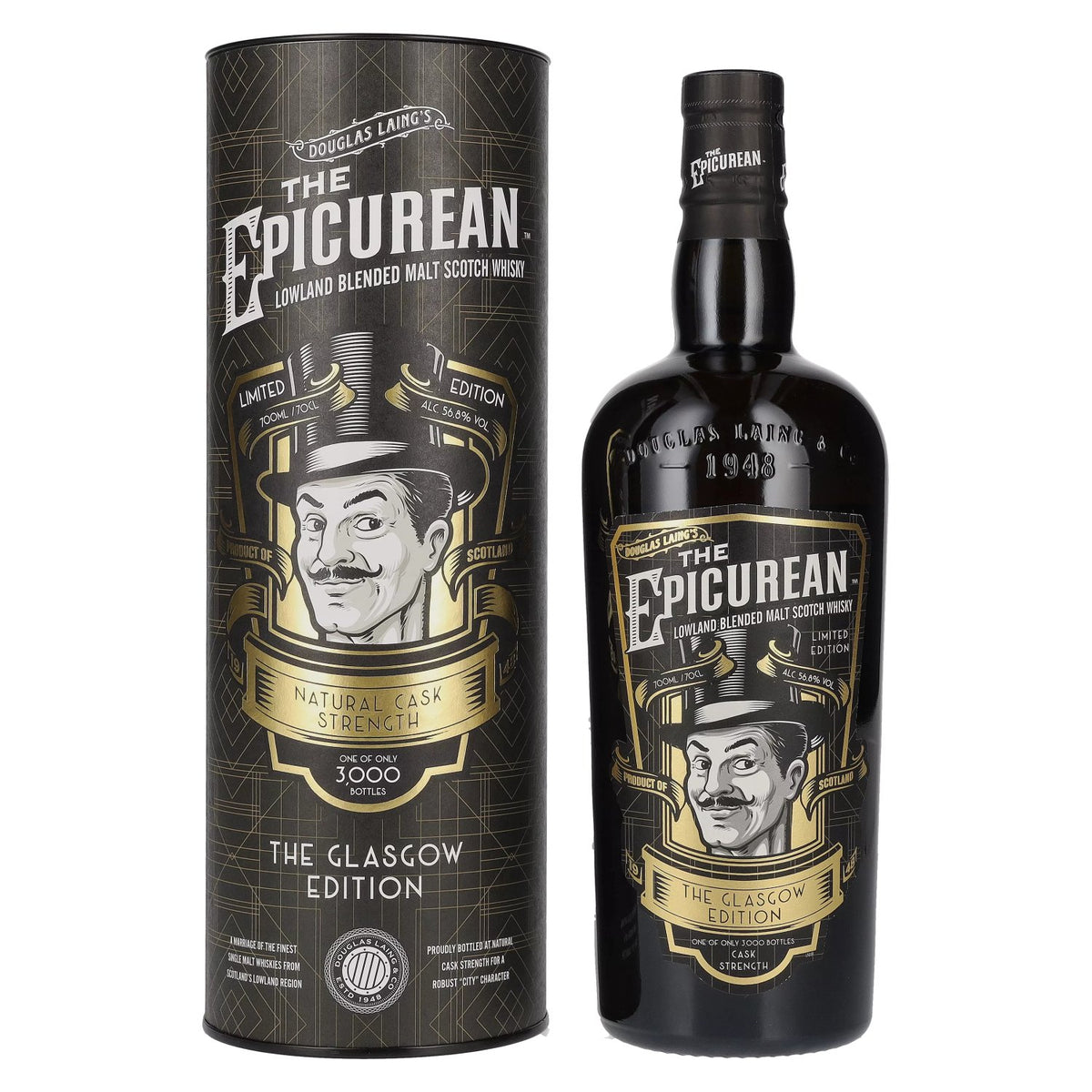 Douglas Laing THE EPICUREAN Glasgow Limited Edition 2022 56,8% vol. 0,7 l in geschenkverpakking