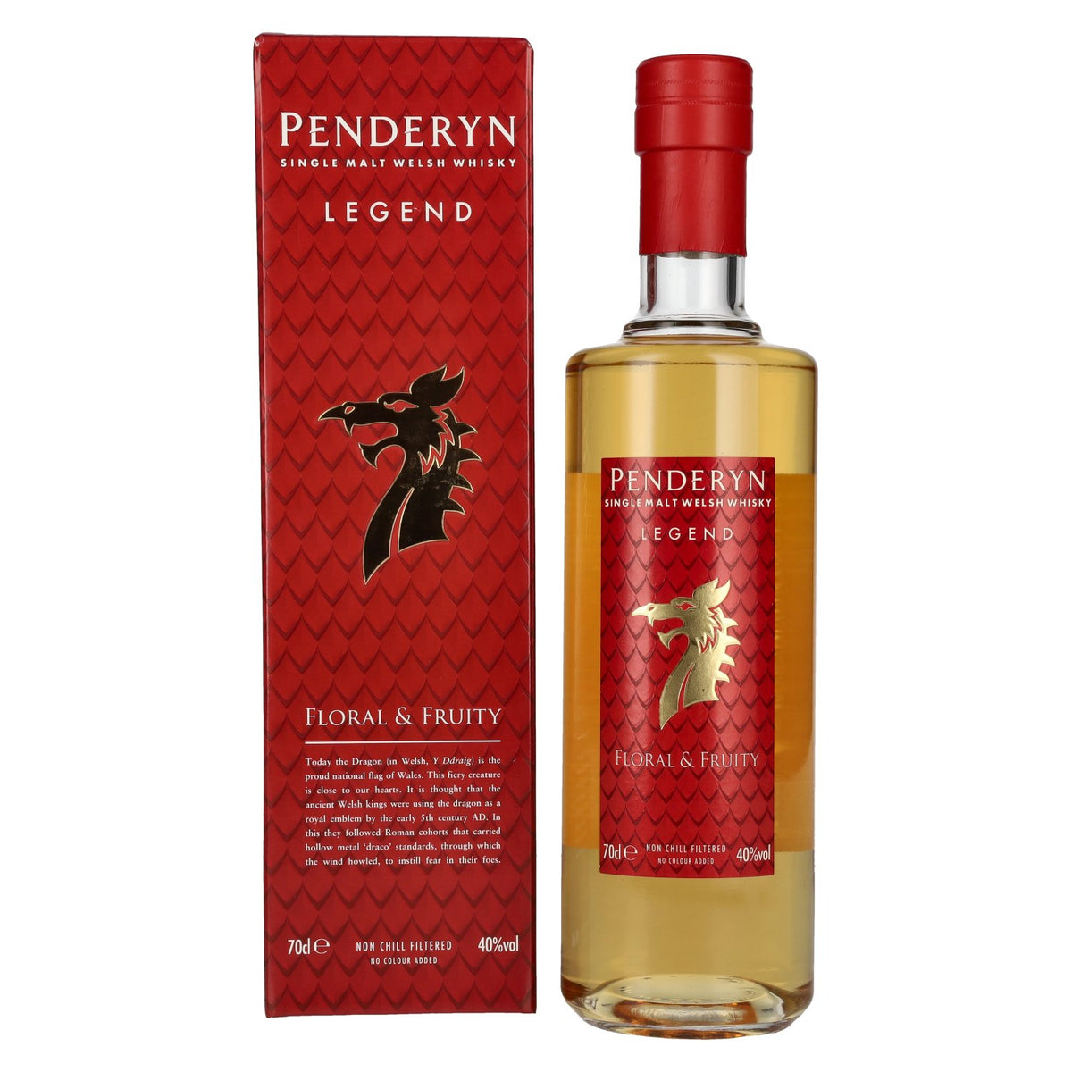 Penderyn LEGEND Single Malt Welsh Whisky 40% vol. 0.7 l in a gift box