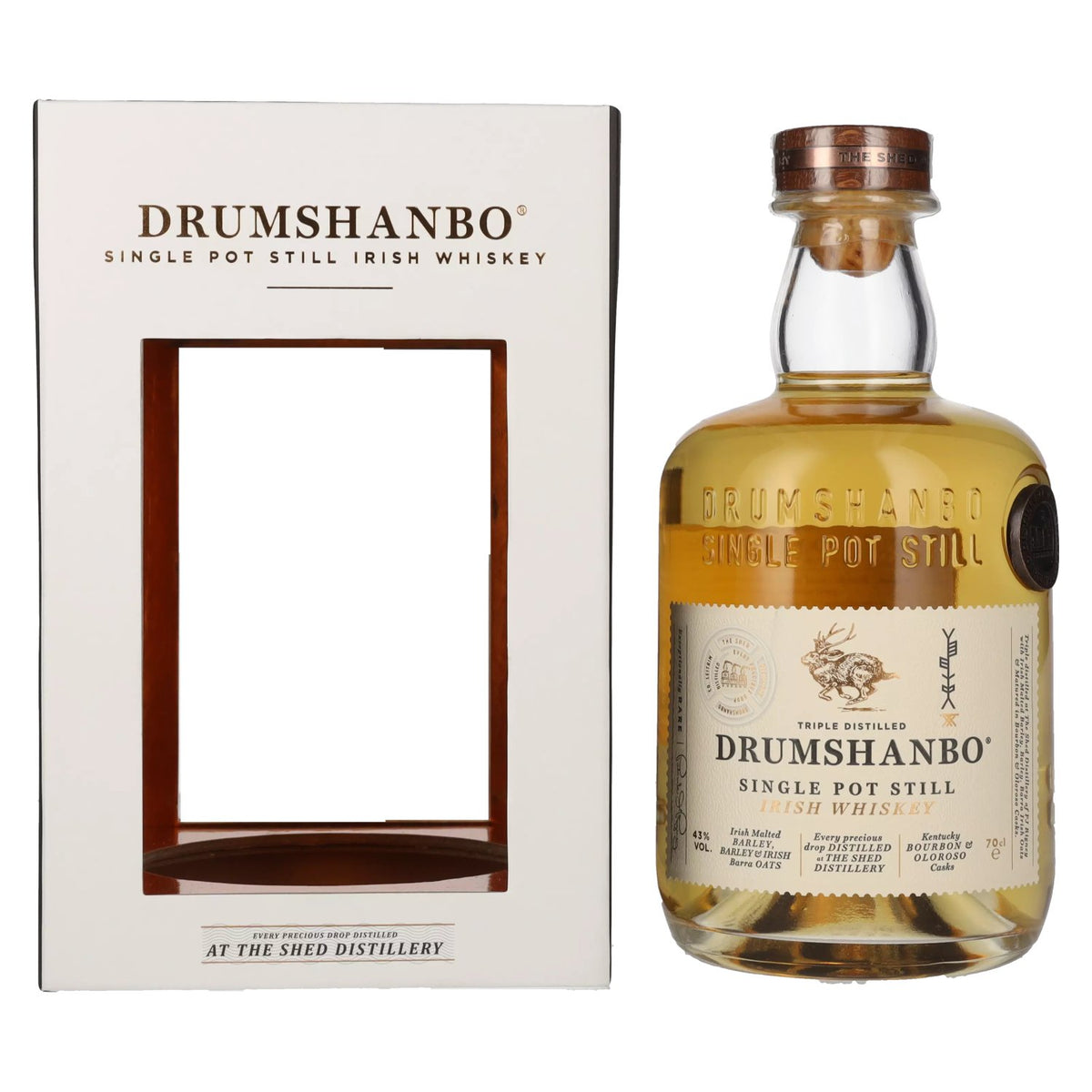 Drumshanbo Single Pot Still Irish Whisky 43% vol. 0.7 l in a gift box