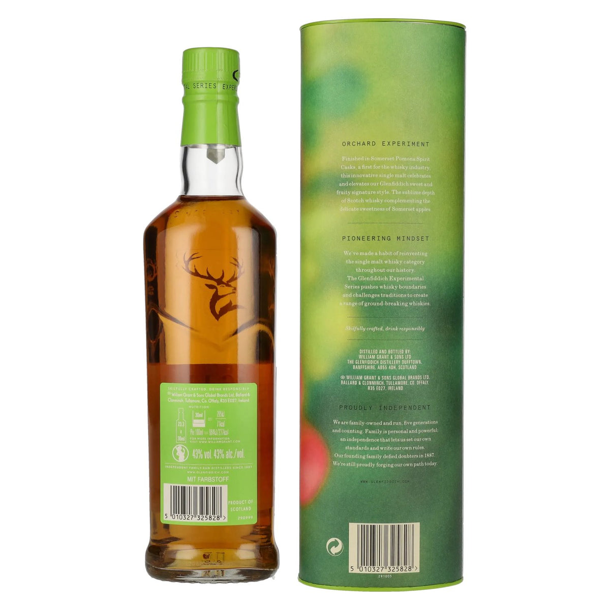 Glenfiddich ORCHARD EXPERIMENT, whisky single malt écossais, 43 % vol., 0,7 l, dans un coffret cadeau