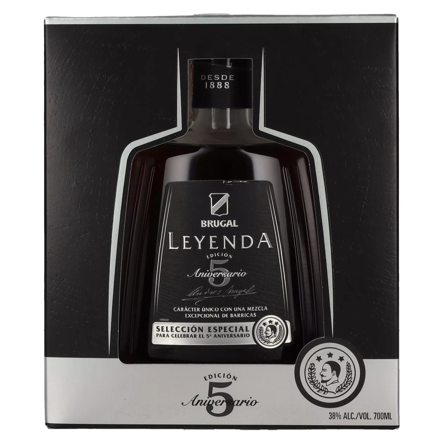 Brugal LEYENDA 5 Years Old Selección Especial 38% Vol. 0,7l in Geschenkbox