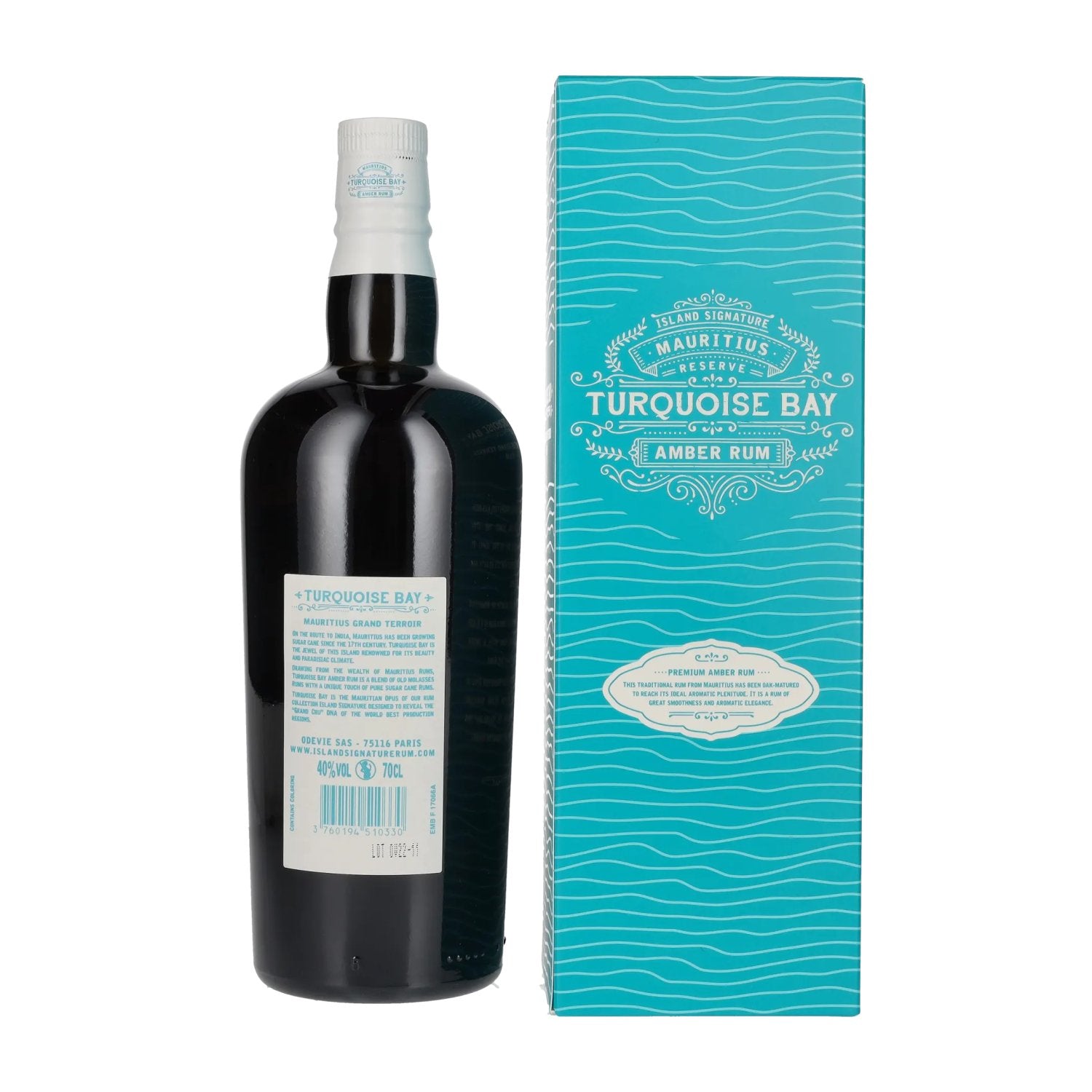 Turquoise Bay Amber Rum Reserve 40% Vol. 0,7l in Geschenkbox