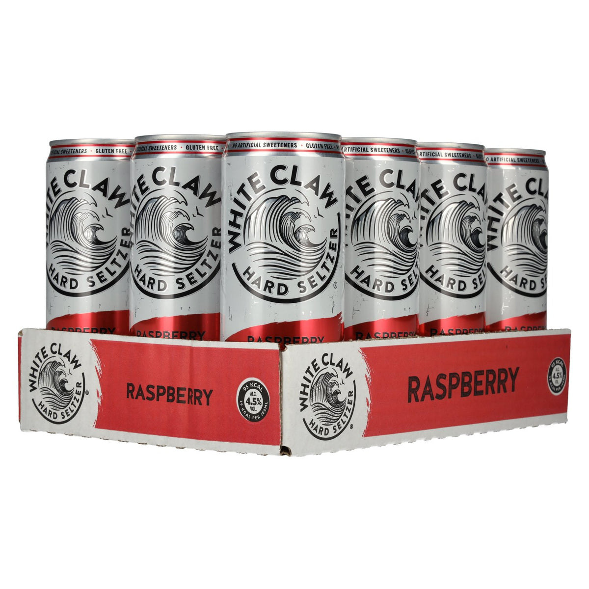 White Claw Hard Seltzer Framboise 4,5 % vol. 12 canettes de 0,33 l (consigne)