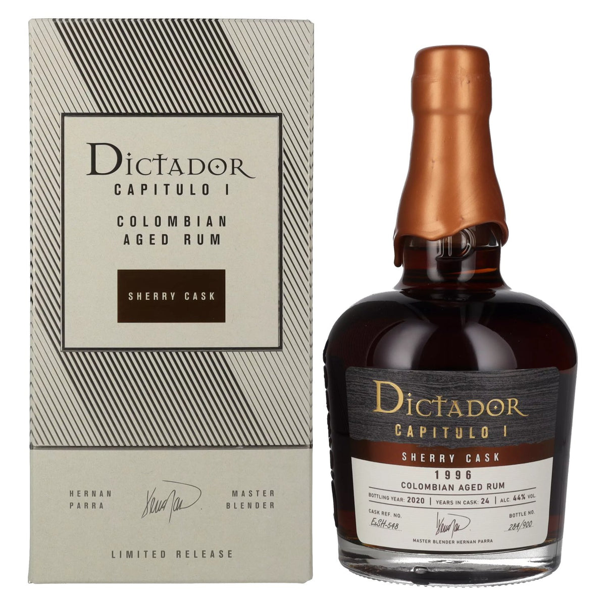 Dictador CHAPTER I 24-Year-Old Sherry Cask Colombian Aged Rum 1996 44% vol. 0.7 l in a gift box