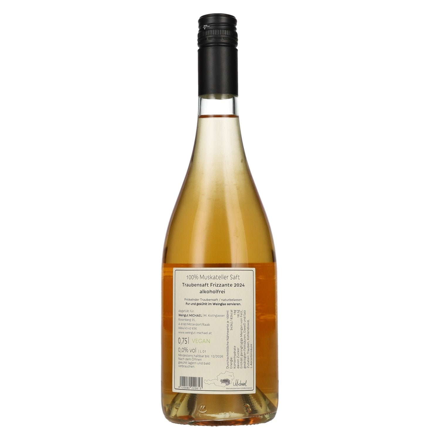 MICHAEL Gelber Muskateller grape juice Frizzante non-alcoholic 2024 0.75l