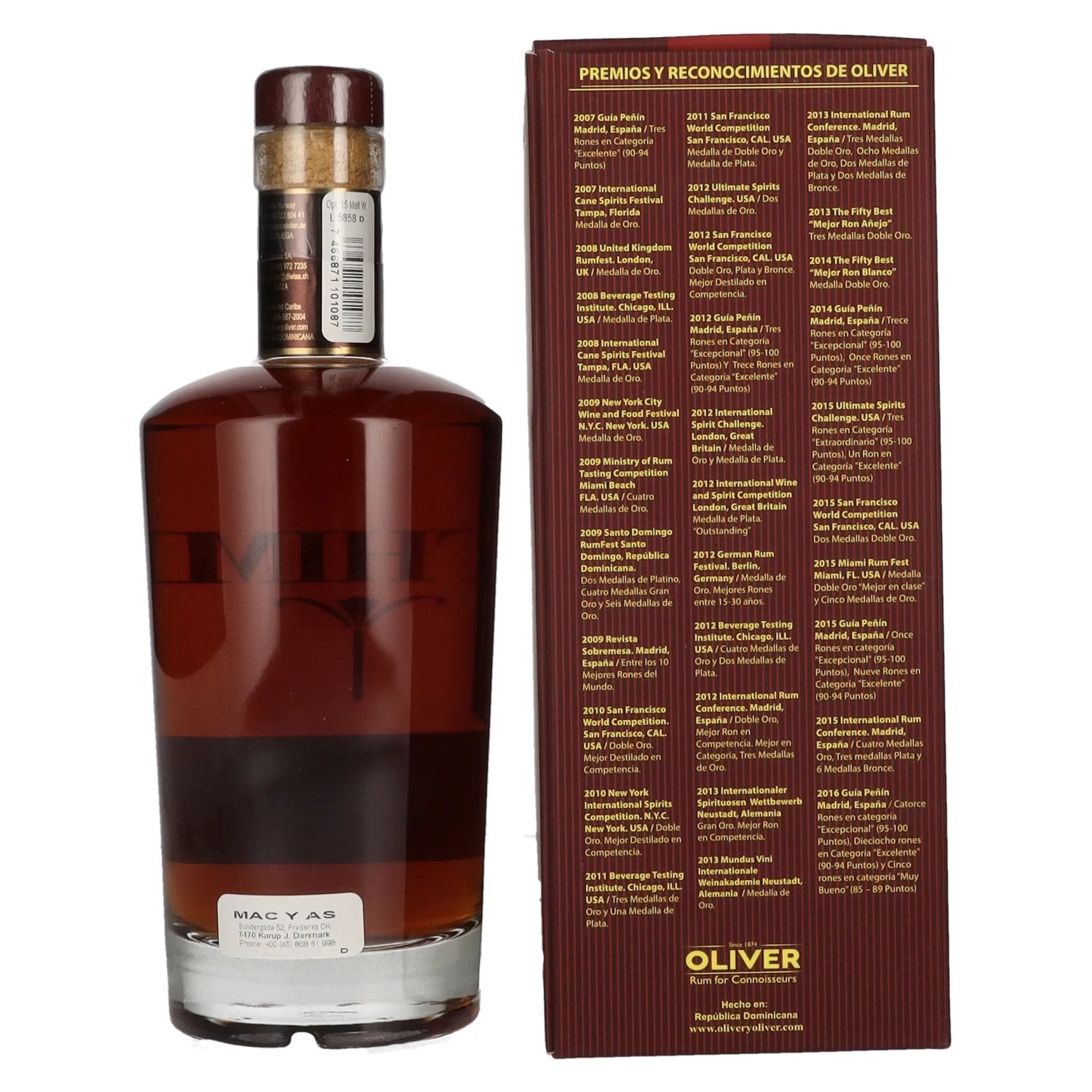 Opthimus 15 Sistema Solera Malt Whisky Finish 43% Vol. 0,7l en boîte cadeau
