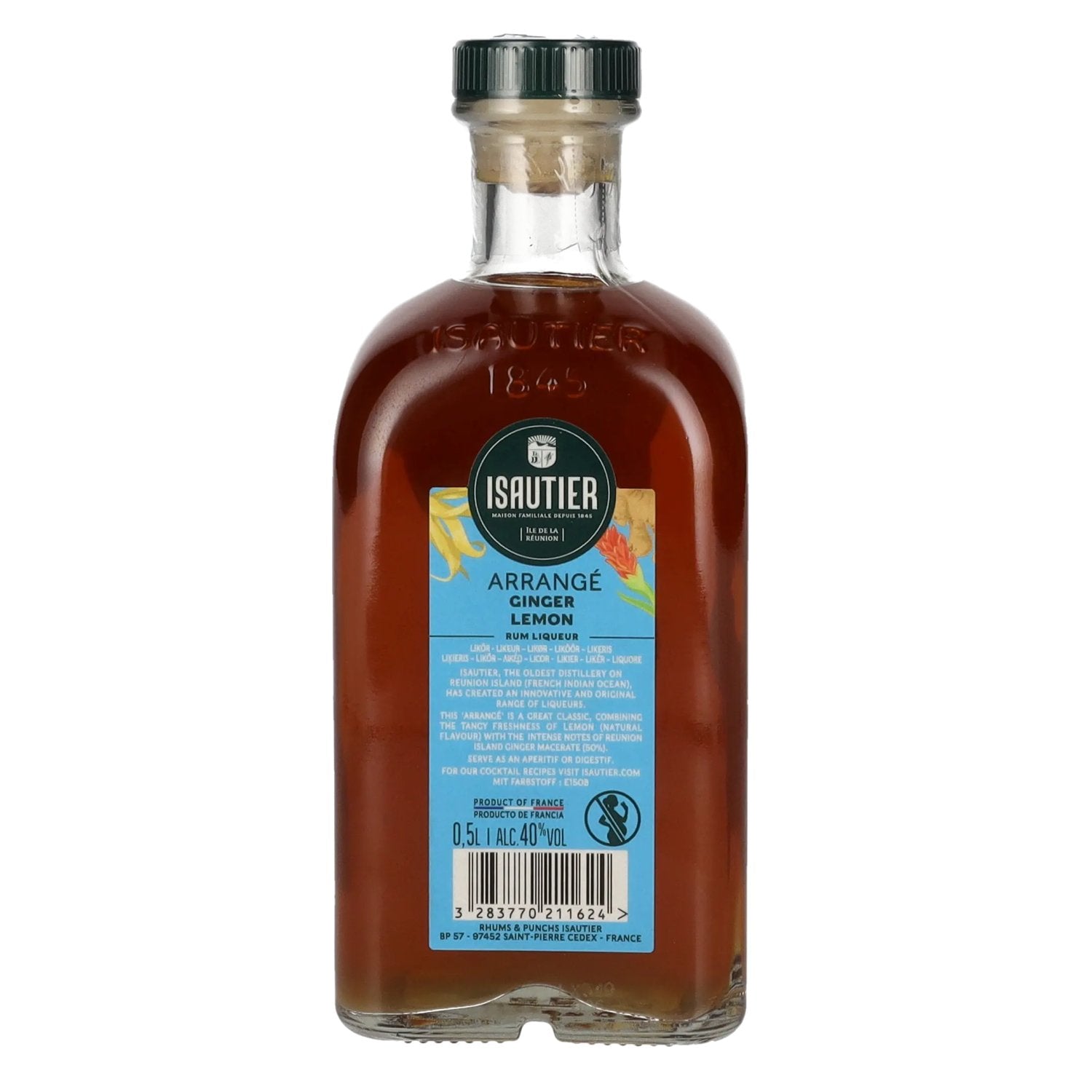 Isautier Arrangé GINGER LEMON Rum Liqueur 40% Vol. 0,5l