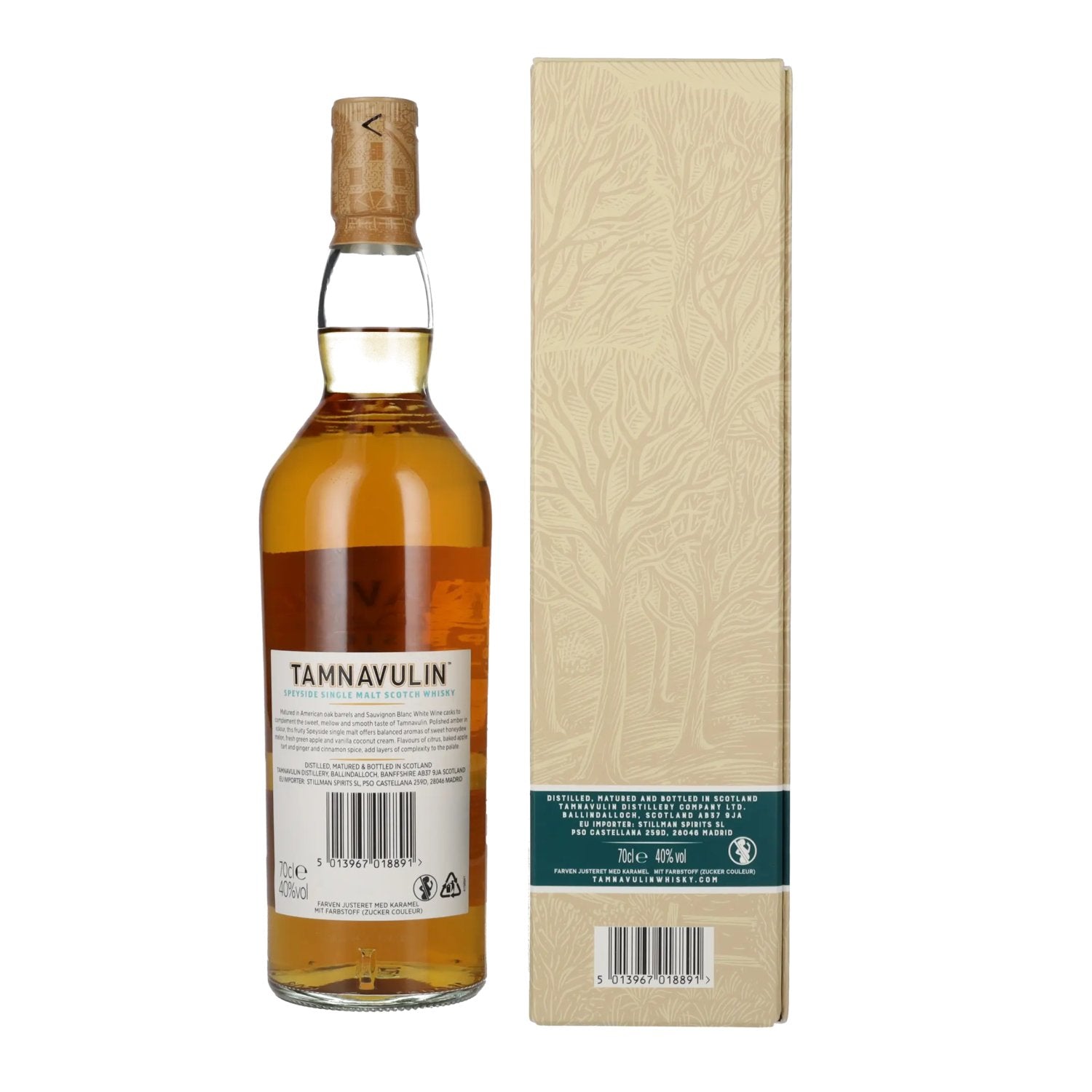 Tamnavulin WHITE WINE SAUVIGNON BLANC CASK Speyside Single Malt Scotch Whisky 40% Vol. 0,7l in geschenkverpakking