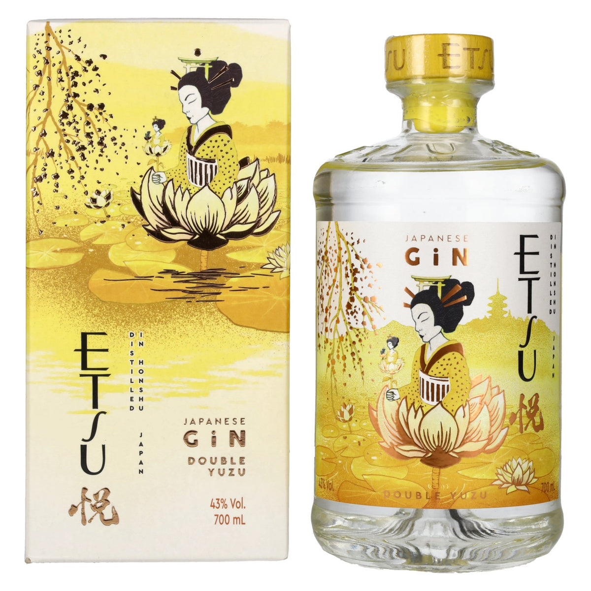 Etsu Gin DOUBLE YUZU Limited Edition 43% vol. 0,7 l in geschenkverpakking