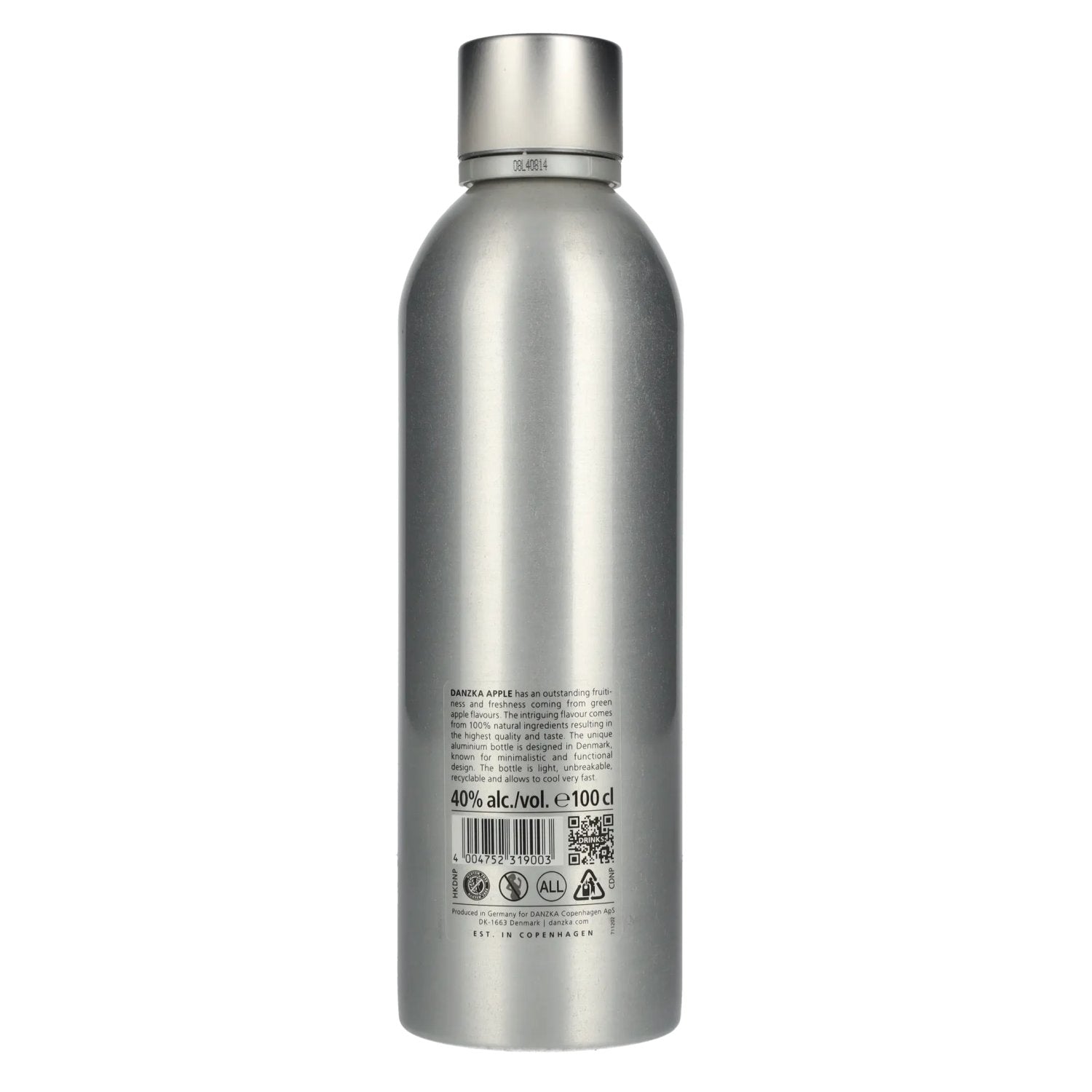 Danzka Vodka APPLE Premium Gedistilleerd Gearomatiseerd Wodka 40% Vol. 1l
