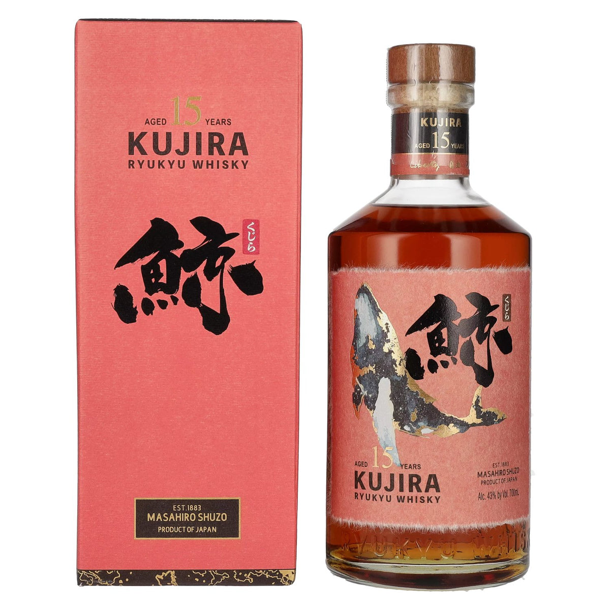 Kujira Ryukyu 15-Year-Old Single Grain Whisky 43% vol. 0.7 l in a gift box
