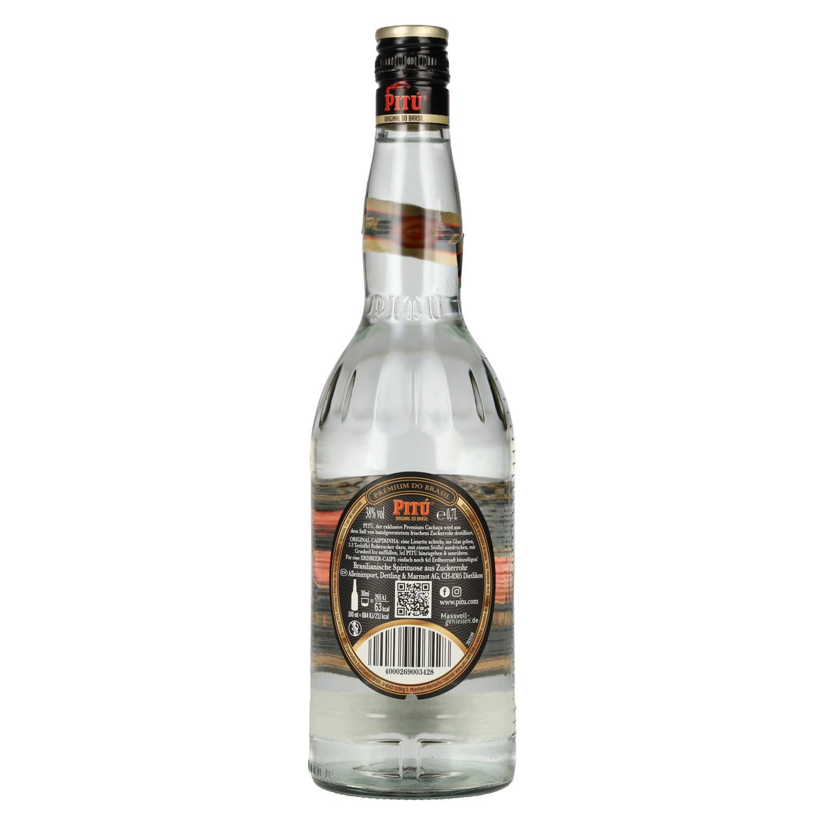 PITÚ Premium from Brazil 38% ABV 0.7l