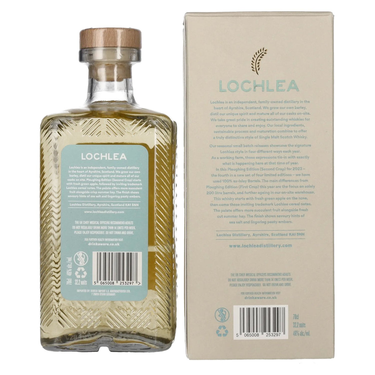 Lochlea PLOUGHING EDITION Second Crop Single Malt Scotch Whisky 46% vol. 0,7 l in geschenkverpakking