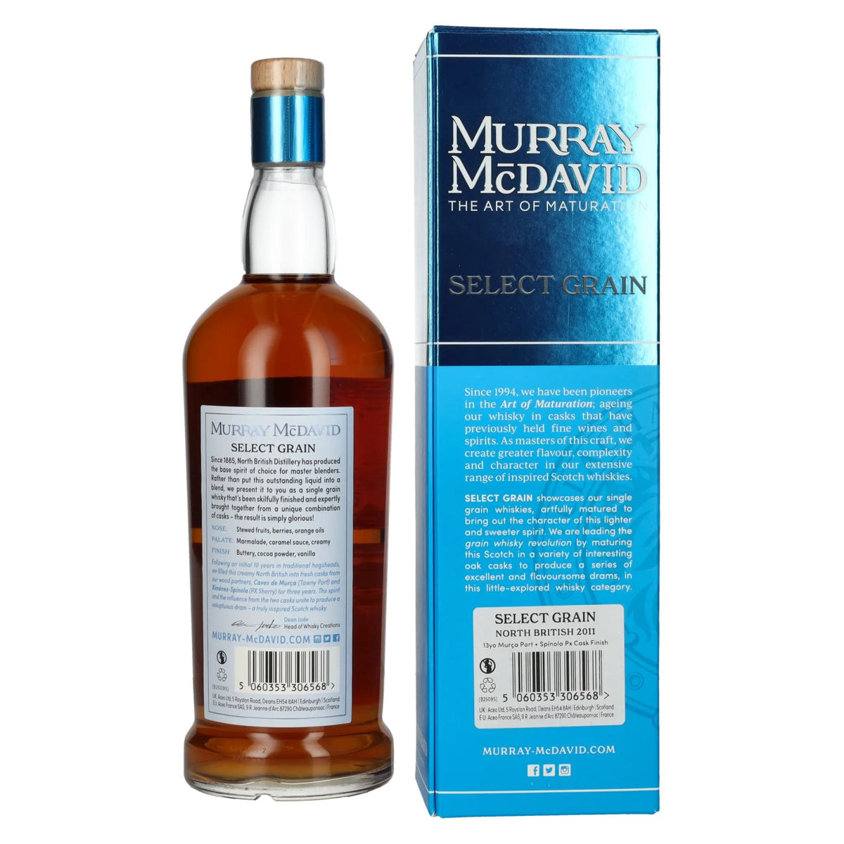 Murray McDavid Benchmark 13 Years Old North British Port &amp; PX Cask Finish 2011 51.7% ABV 0.7l in a gift box