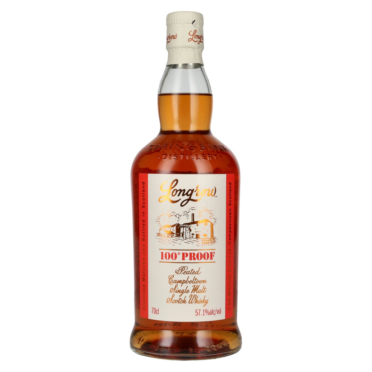 Springbank Longrow 100° Proof Peated Campbeltown Single Malt Scotch Whisky 57.1% vol. 0.7 l