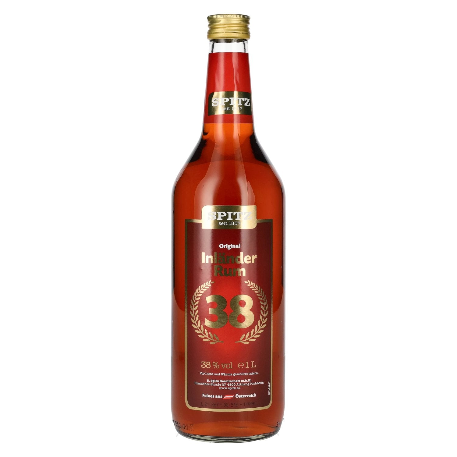 Spitz Inländer Rum 38% vol. 1l
