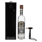 Vodka Beluga Gold Line Montenegro 40 % vol., 0,7 l, dans un coffret cadeau aspect cuir avec un pinceau