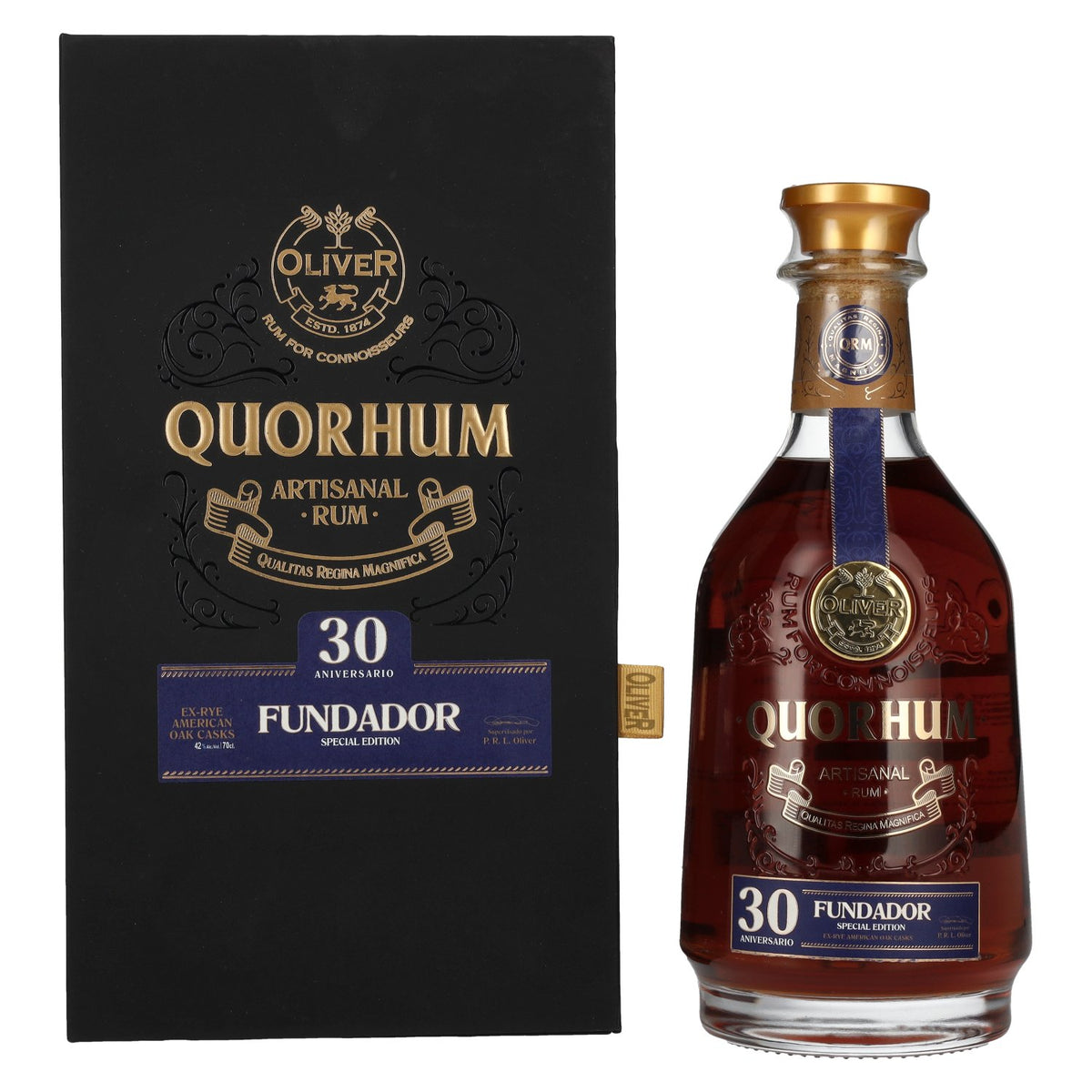 Ron Quorhum 30 Aniversario FUNDADOR Special Edition 42% Vol. 0,7l in Geschenkbox