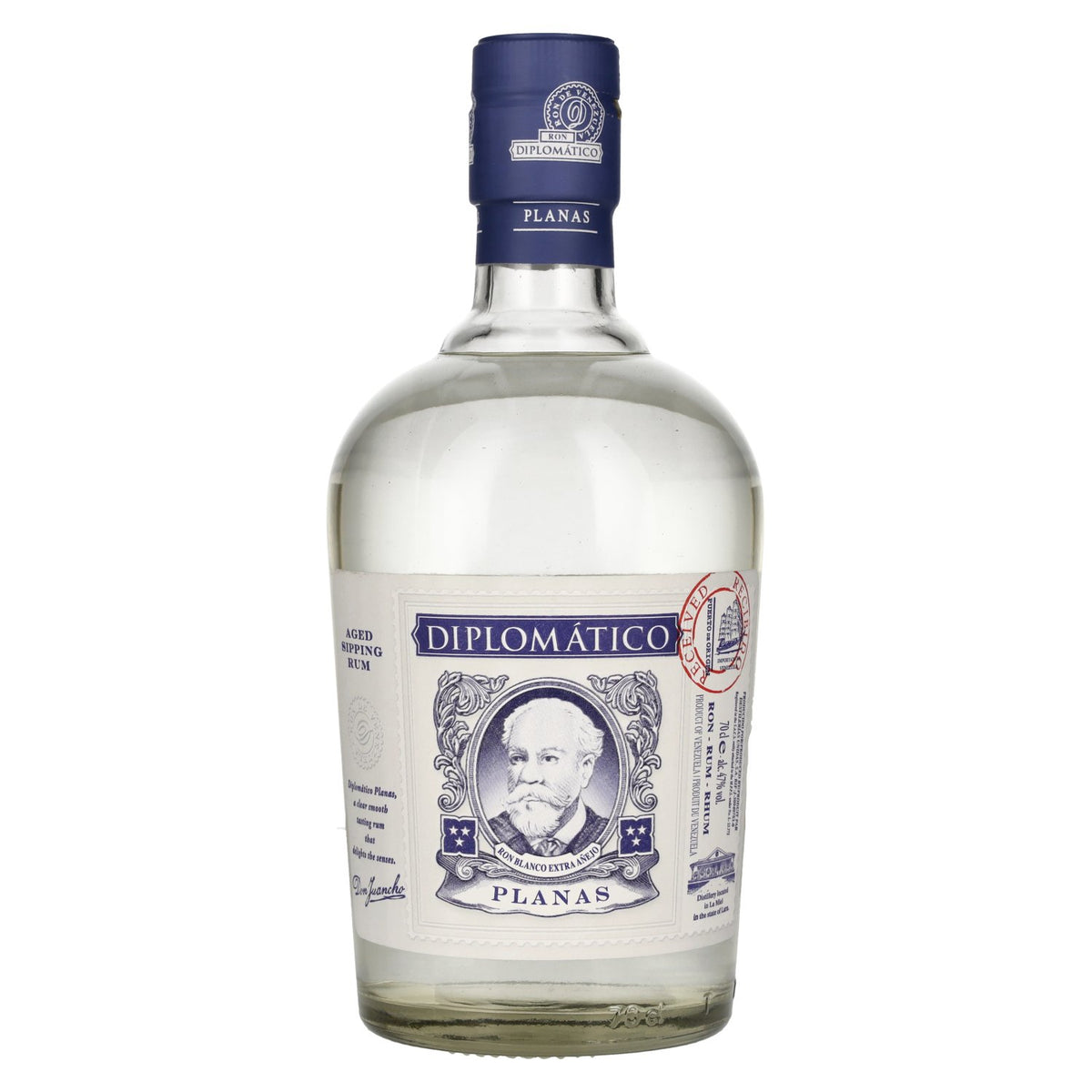 Diplomático PLANAS Ron Blanco Extra Añejo 47% Vol. 0,7l