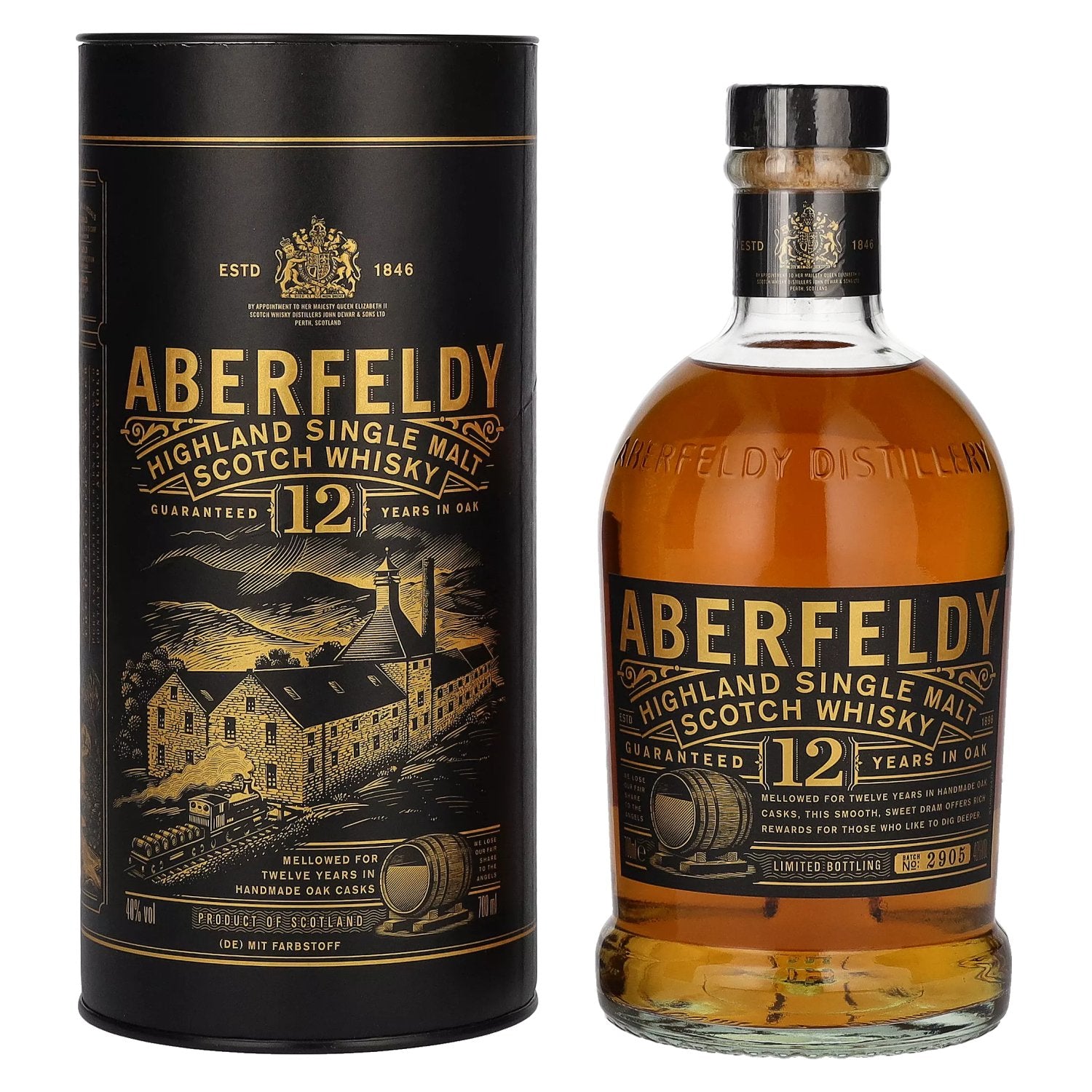 Aberfeldy 12 Years Old Highland Single Malt 40% Vol. 0,7l in gift box