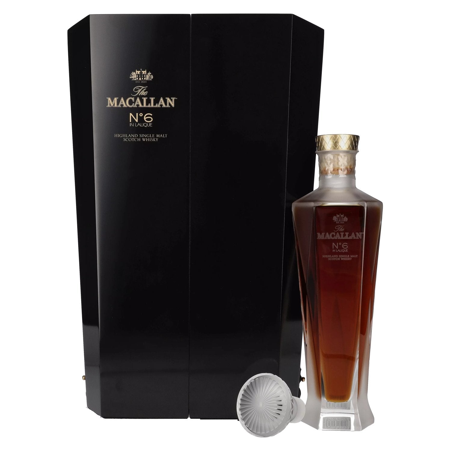 The Macallan No. 6 in Lalique Decanter 43% vol. 0,7l en coffret cadeau