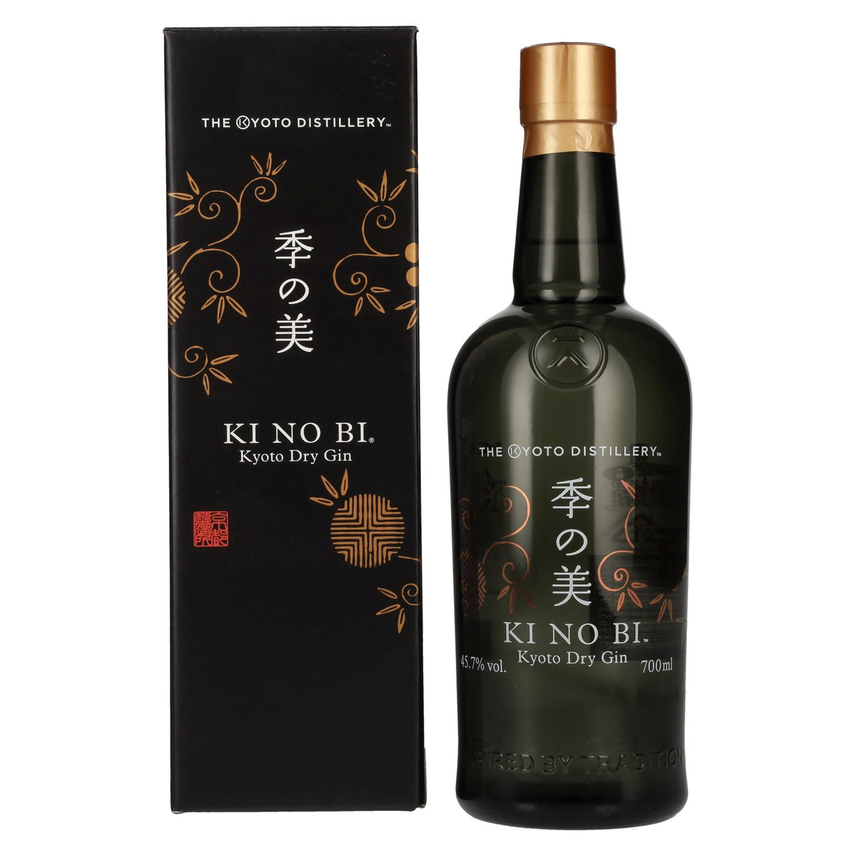 KI NO BI Gin Kyoto Dry 45.7% ABV 0.7l in a gift box