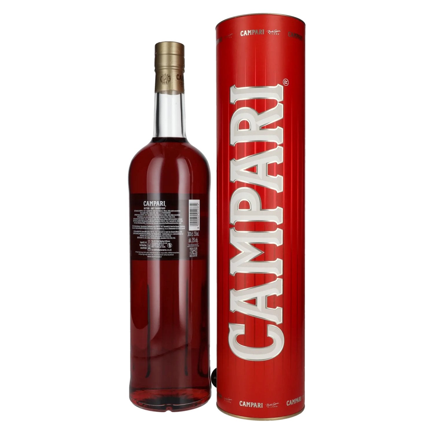 Campari Bitter 25% vol. 3l dans une boîte cadeau avec bec verseur