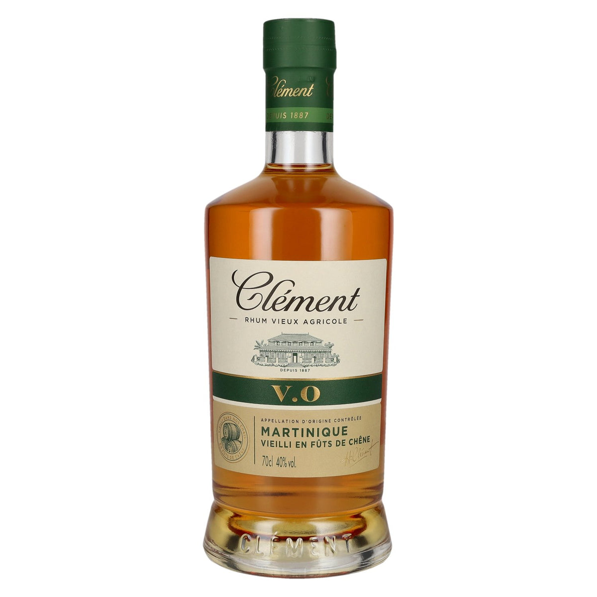 Clément Rhum Vieux Agricole V.O. Martinique 40% Vol. 0,7l Green Label