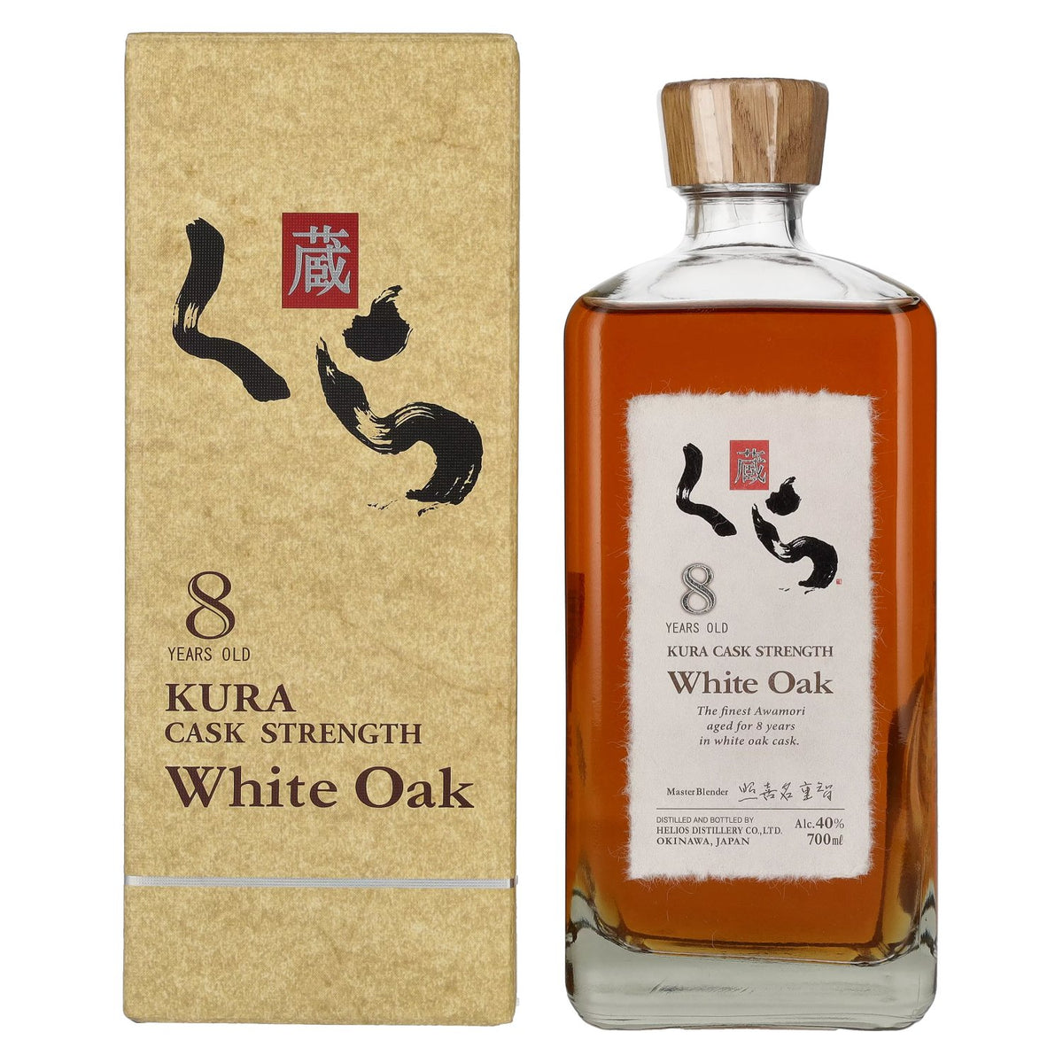Kura 8-Year-Old White Oak Single Malt Whisky, 40% ABV, 0.7 litres, in a gift box