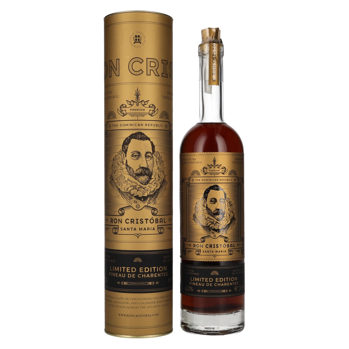 Ron Cristóbal Santa Maria Pineau de Charentes Limited Edition 42% vol. 0.7 l in a gift box