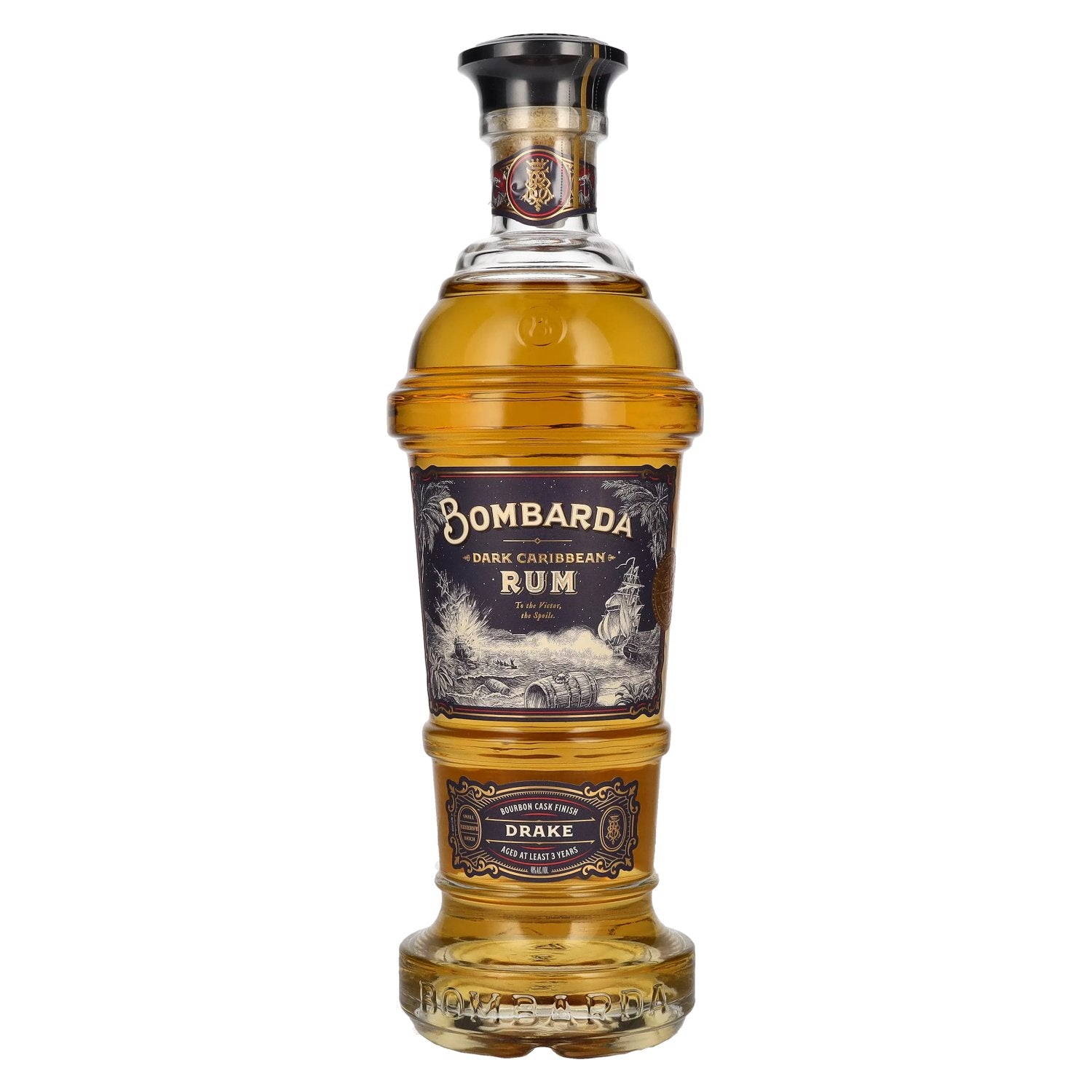 Bombarda DRAKE Donkere Caribbean Rum 40% Vol. 0,7l