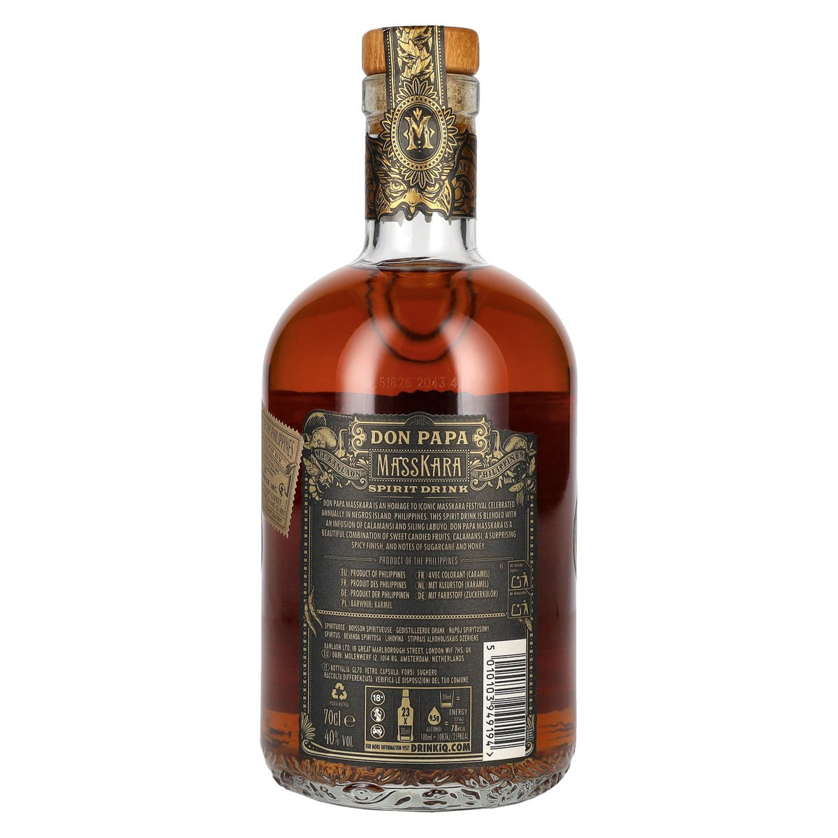 Don Papa MASSKARA 40% vol. 0,7 l Nieuw ontwerp