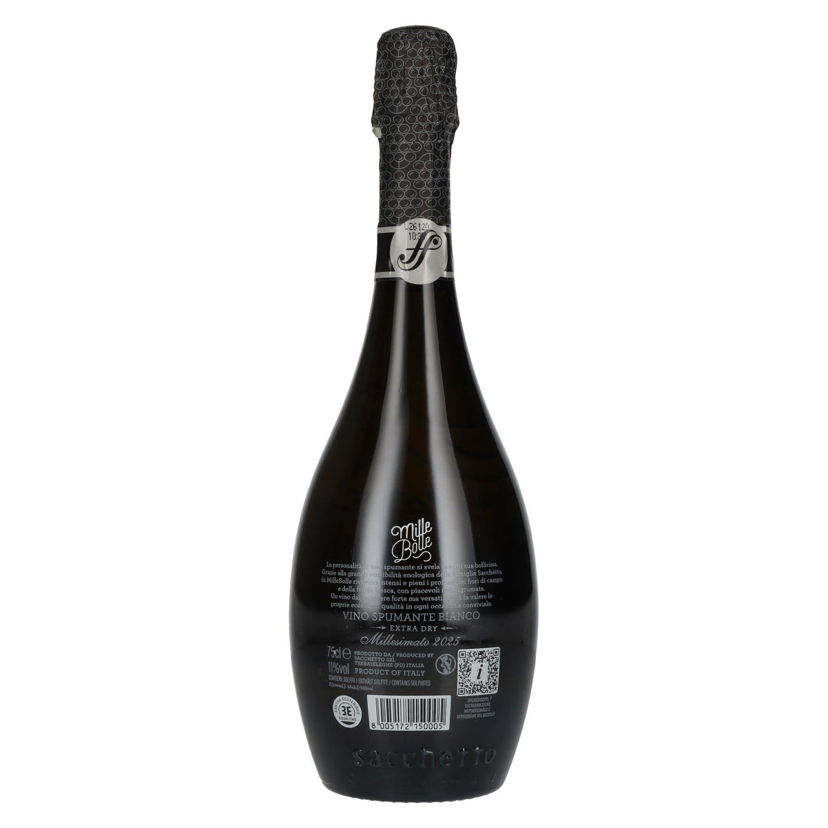 Sacchetto Spumante Mille Bolle Extra Dry Millesimato 2025 11% vol. 0,75 l