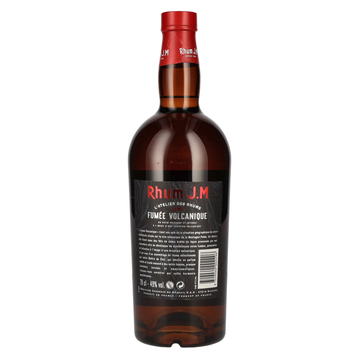 Rhum J.M FUMÉE VOLCANIQUE Agricultural Rum 49% ABV 0.7l