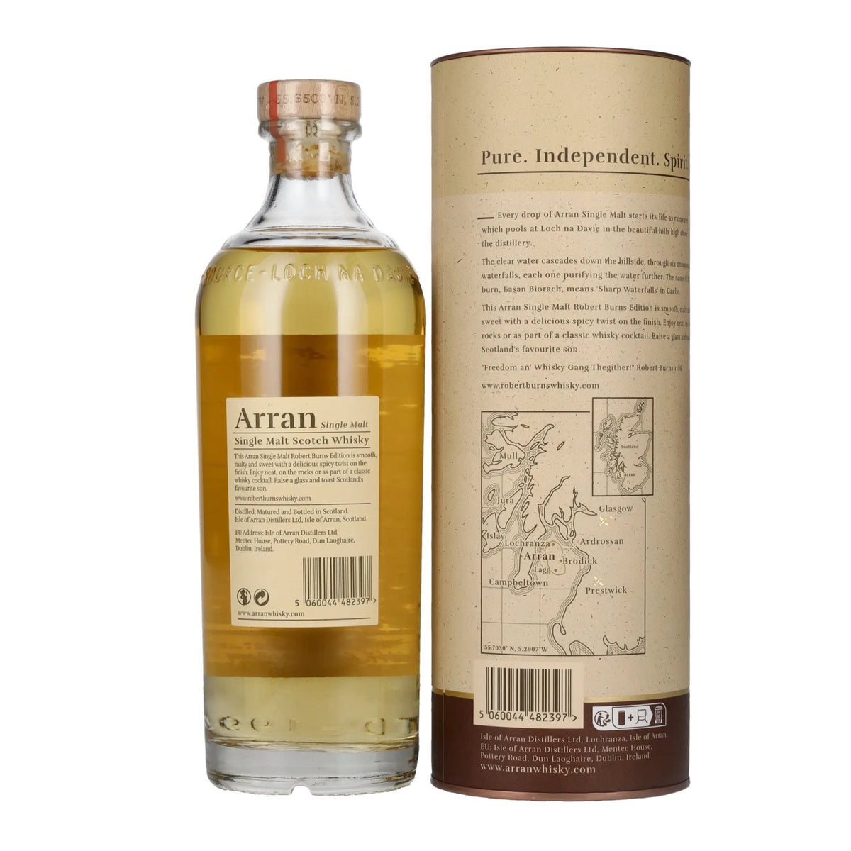 Arran ROBERT BURNS Single Malt Scotch Whisky 43% Vol. 0,7l in Geschenkbox