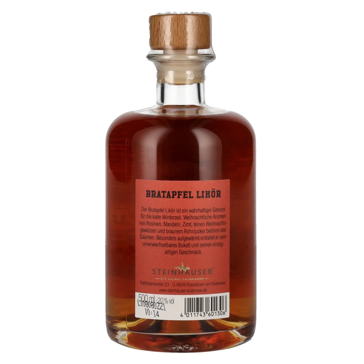 Steinhauser BAKED APPLE Liqueur 20% ABV 0.5l