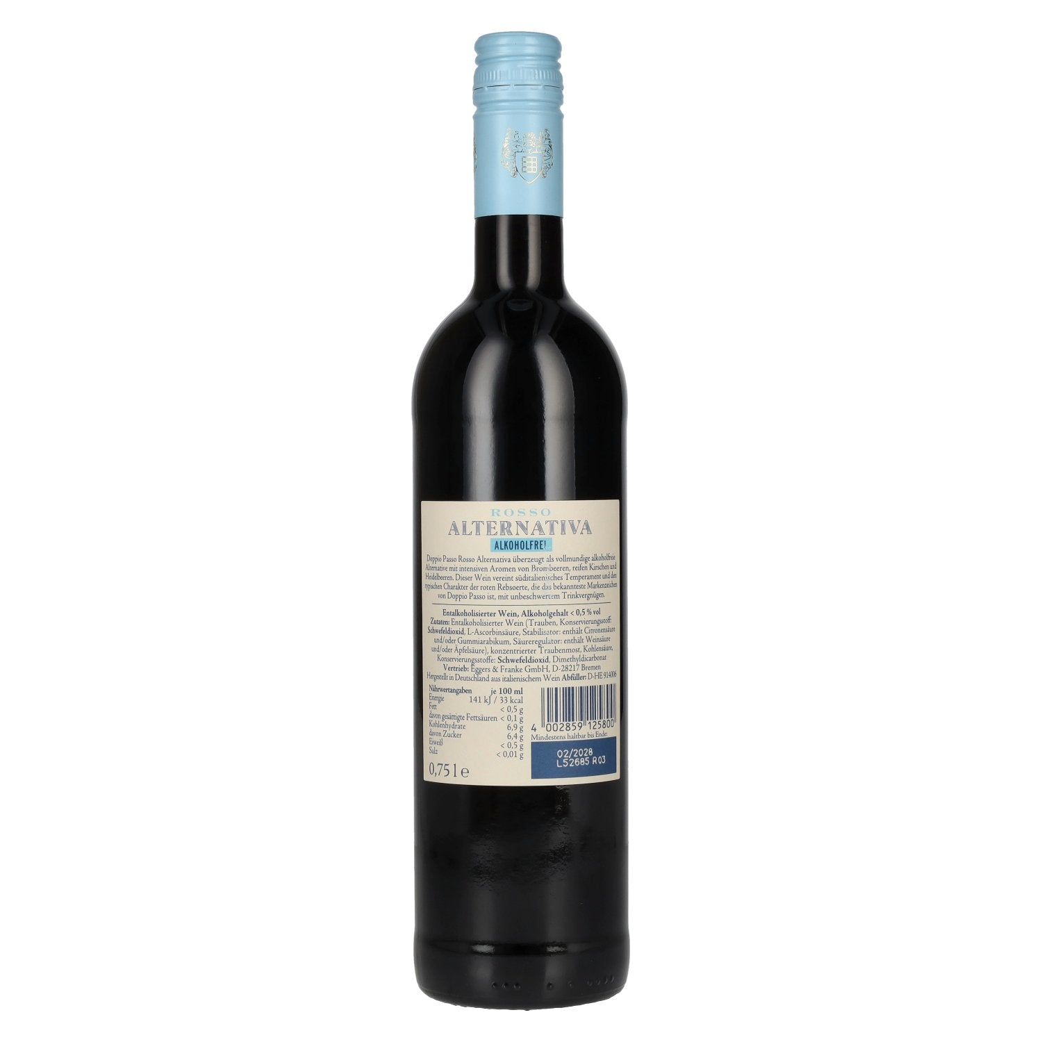 Doppio Passo Rosso Alternativa non-alcoholic 0.75l