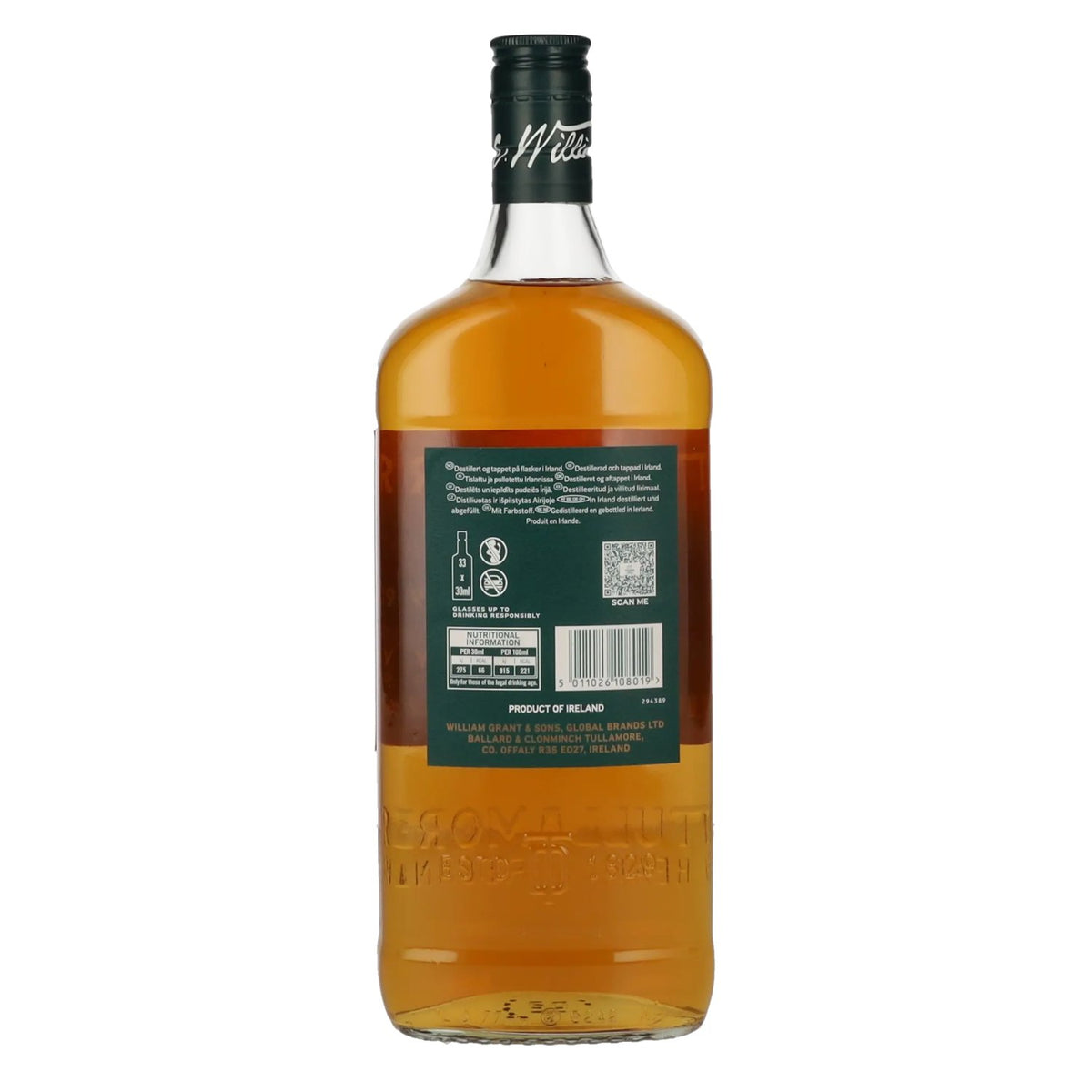 Tullamore D.E.W. Triple Distilled Irish Whiskey 40% vol. 1 l