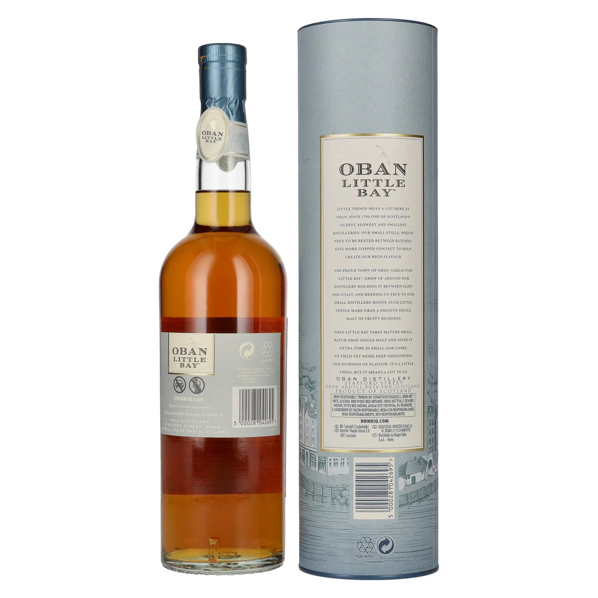 Whisky single malt écossais Oban Little Bay Small Cask 43 % vol., 0,7 l, dans un coffret cadeau