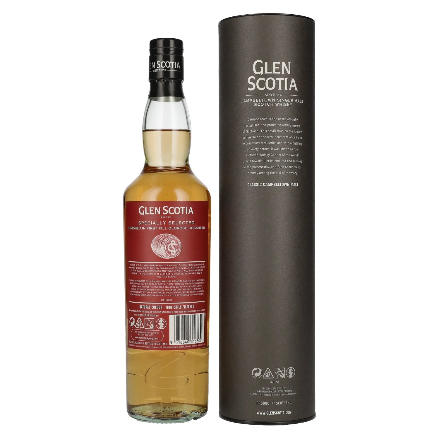 Glen Scotia Signature Series DUITSLAND EXCLUSIVE Single Malt Scotch Whisky 46% Vol. 0,7l in geschenkverpakking