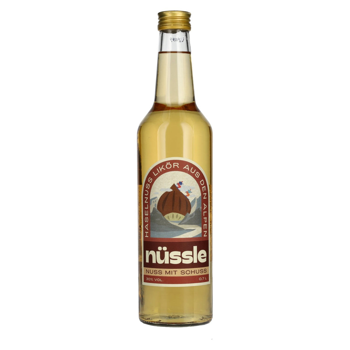 NÜSSLE Nuss mit Schuss Haselnuss Likör 30% Vol. 0,7l