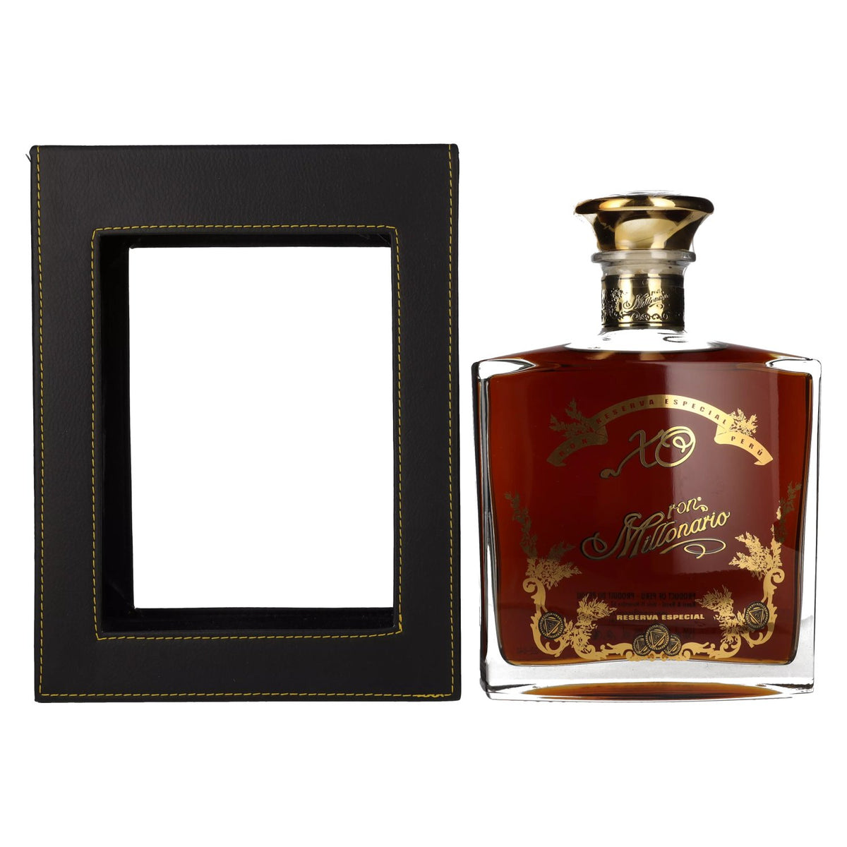 Ron Millonario XO Reserva Especial 40% vol. 1,5 l in een geschenkverpakking met leerlook