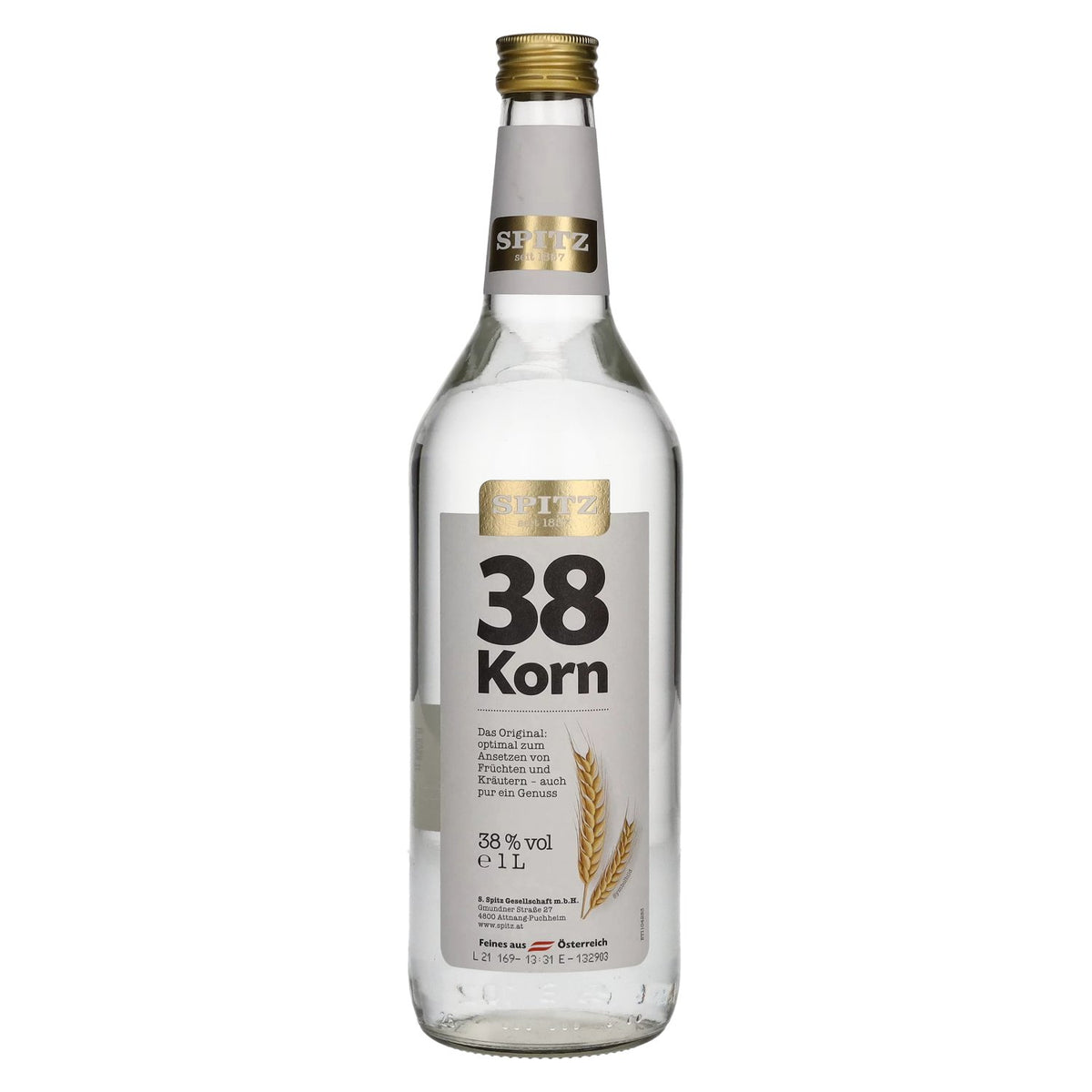 Spitz Korn 38% vol. 1 litre