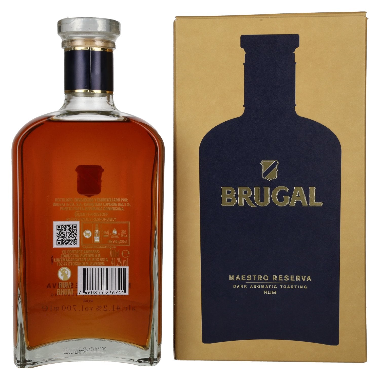 Brugal Maestro Reserva Rum 41,2% Vol. 0,7l in Geschenkbox